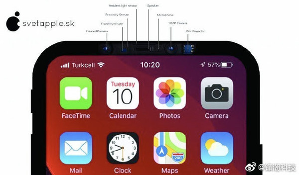 iPhone 12無劉海規(guī)劃（圖源網）